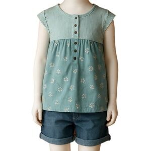 Roxy Girls Teal Top, Size 6, Like new
